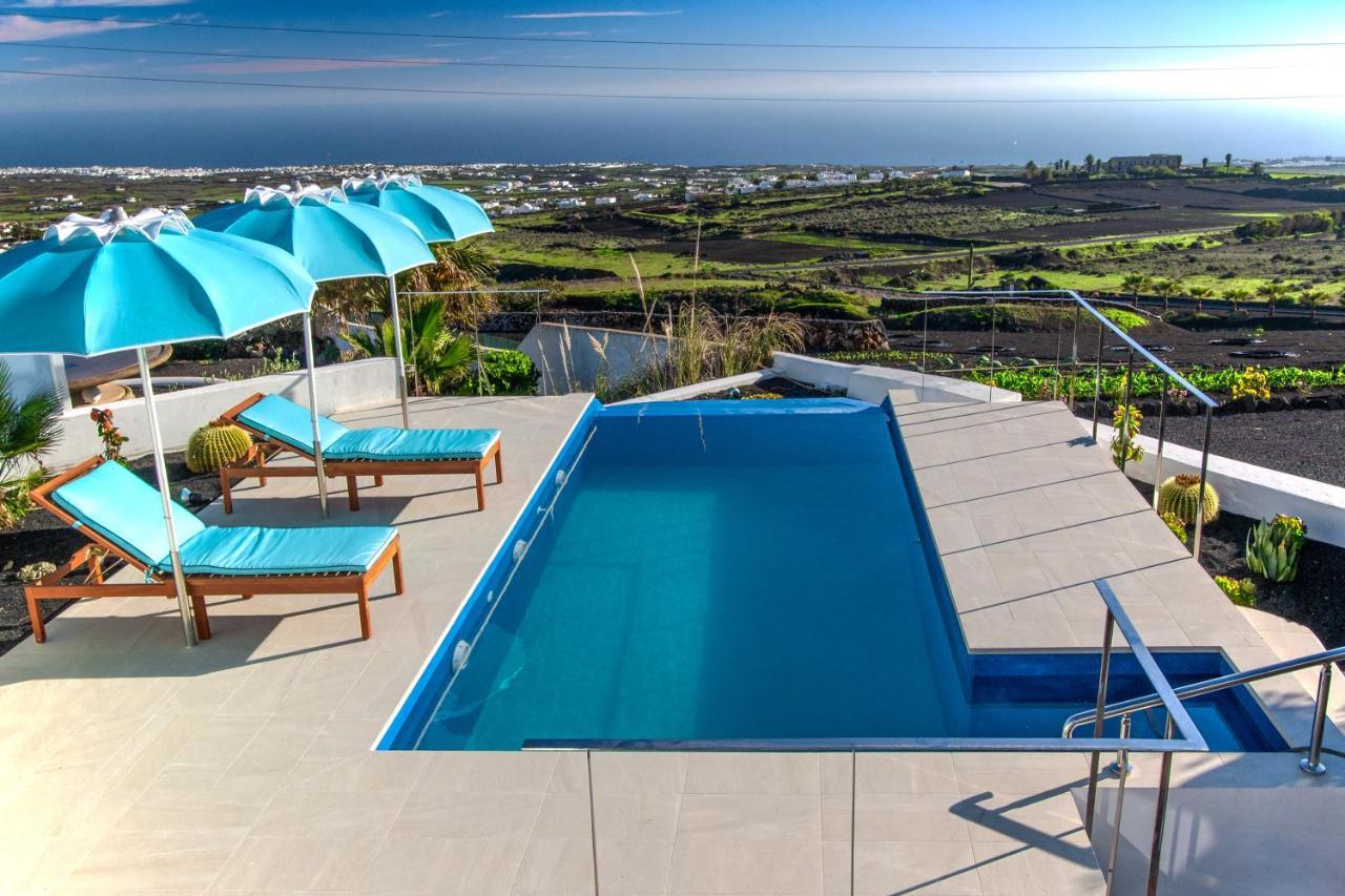 "New" Deluxe Designer Villa Infinity, With Panoramic Sea Views,Own Exclusive Heated Private Pool, Subtropical Gardens Tías Eksteriør bilde