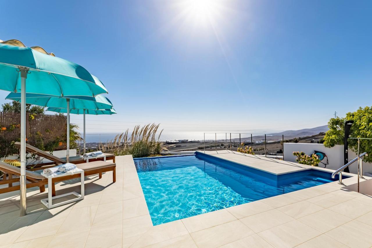 "New" Deluxe Designer Villa Infinity, With Panoramic Sea Views,Own Exclusive Heated Private Pool, Subtropical Gardens Tías Eksteriør bilde